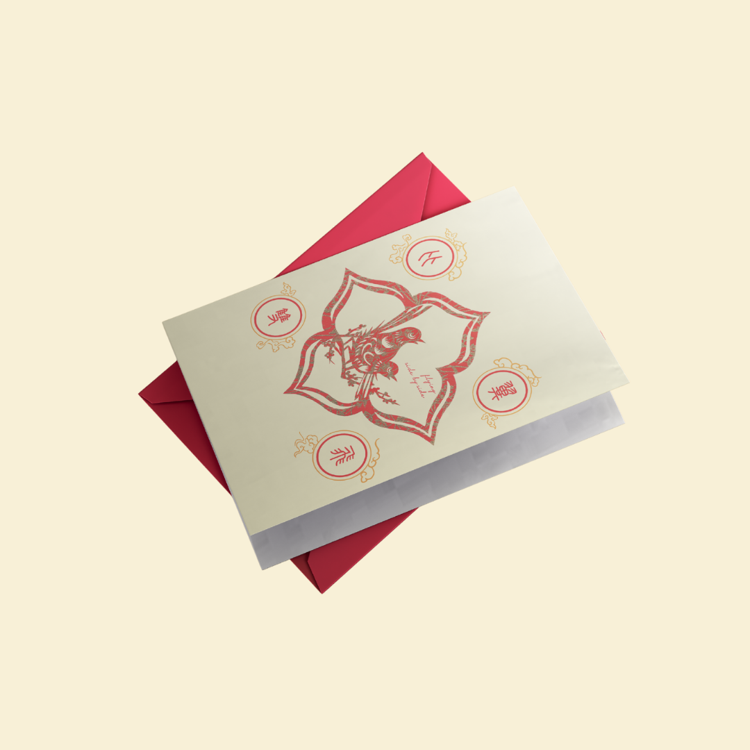 Magpie Valentines Card