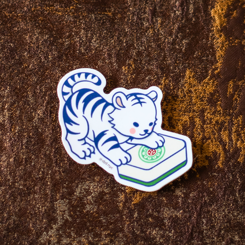Mahjong x Tiger Sticker