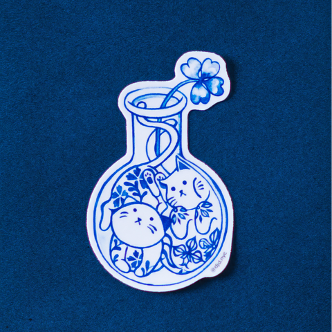 Purrcelain x Cat in Glass No.3 Sticker
