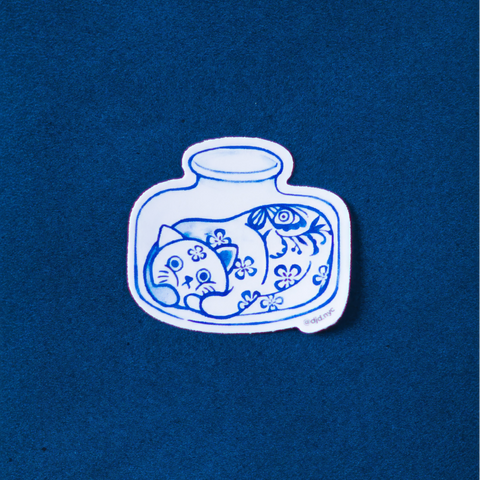 Purrcelain x Cat in Glass No.1 Sticker