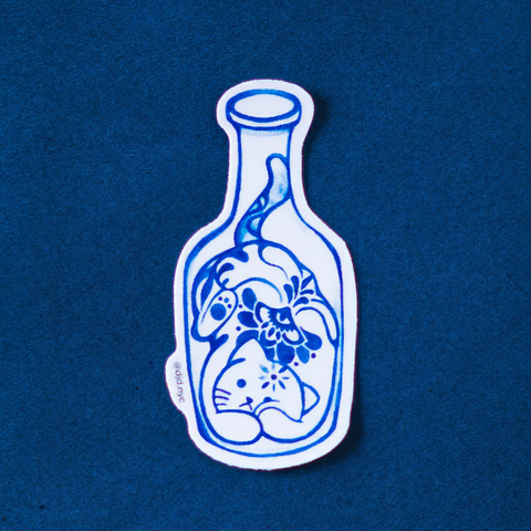 Purrcelain x Cat in Glass No.2 Sticker