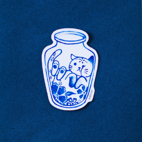 Purrcelain x Cat in Glass No.4 Sticker