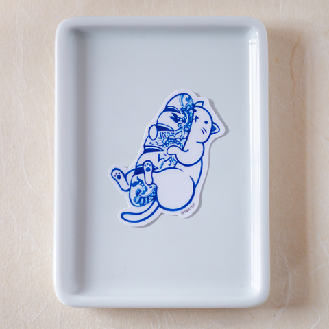 Purrcelain x Cat & French Baguette Sticker