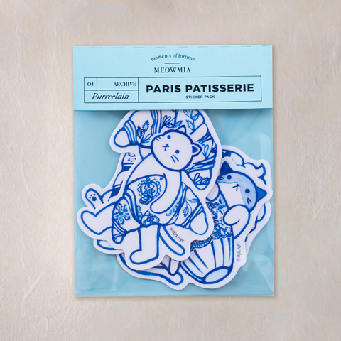 Purrcelain x Cat Paris Patisserie Sticker Pack