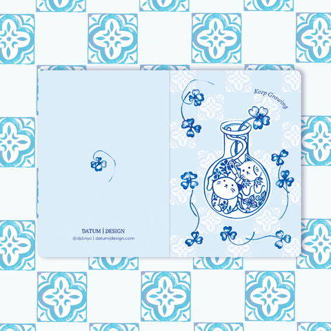 Purrcelain Cat Pocket Notebook