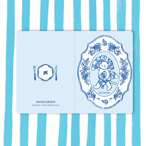 Purrcelain Cat Pocket Notebook
