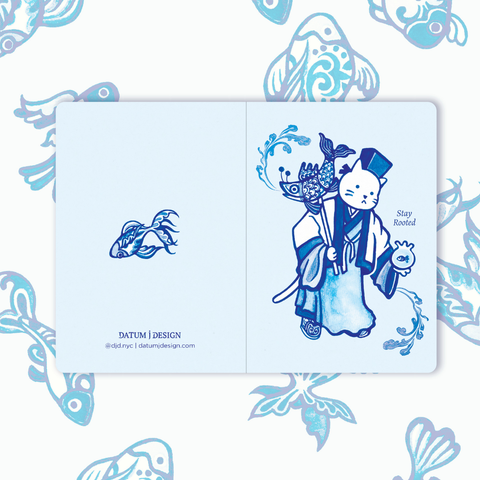 Purrcelain Cat Pocket Notebook