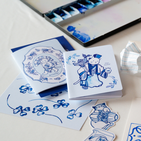 Purrcelain Cat Pocket Notebook
